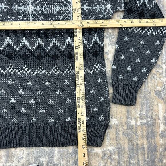 Vintage Stefano Man Gray White Snow Flake Ski Sweater XL 1990’s - Picture 4 of 4